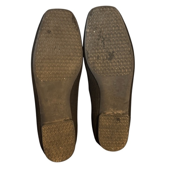VIVAIA Margot 2.0 Square-Toe V-Cut Flats, Black, Size 41.5/10 - Picture 7 of 9